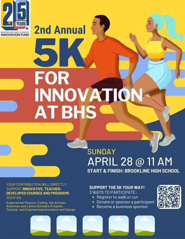 5k for Innovation at BHS poster
