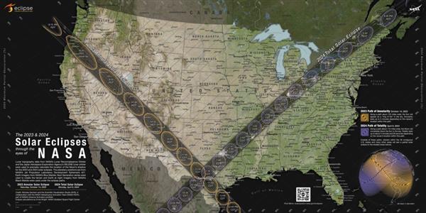 Solar Eclipse Map by NASA